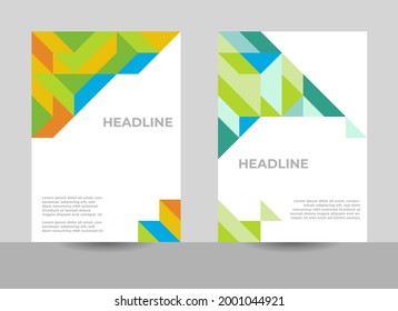 annual report cover design, brochure company design, cover a4 desgin, geometric cover design