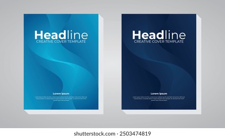 Annual report cover design, Corporate book cover design Layout template, business book cover page design.