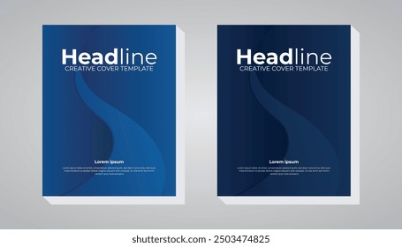 Annual report cover design, Corporate book cover design Layout template, business book cover page design.