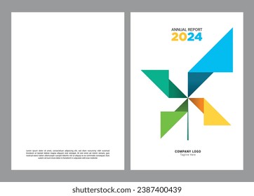 Annual report cover design editable