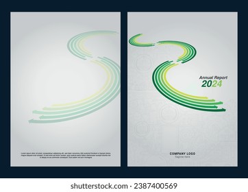 Annual report cover design editable