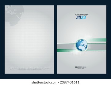 Annual report cover design editable
