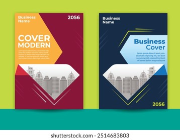 Annual report cover design, modern cover a4, business promotion cover, business presentation, brochure, phamplet