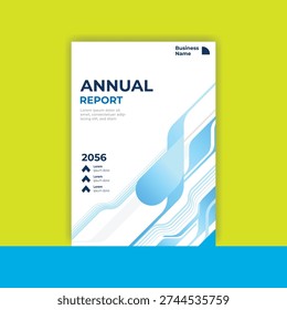 Annual report cover design. modern annual report cover template. finance report cover. business 