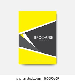 Annual report cover design, modern abstract brochure, material design, A4, vector illustration