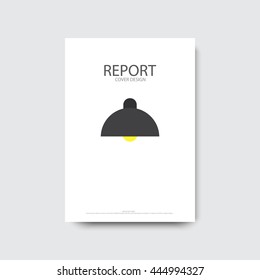 Annual report cover design, modern abstract brochure, A4, vector illustration