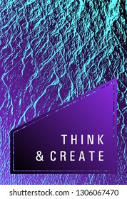 Annual report cover design. Proton purple and cyan blue esports texture. Vector template for corporate annual report. Buoyant wavy flux background pattern. Advertising banner or cover.