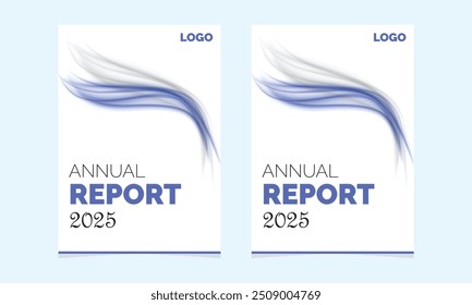 Annual report cover design, Simple annual report cover page