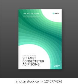 Annual report cover design template for business. Good for annual report, magazine cover, poster, company profile cover