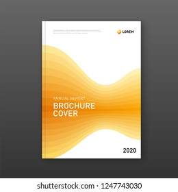 Annual report cover design template for business. Good for annual report, magazine cover, poster, company profile cover