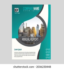 Annual Report Cover Design Template A4 Stock Vector (Royalty Free ...