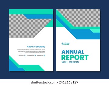 Annual report cover design template