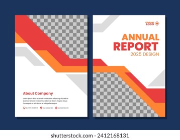Plantilla de diseño de cobertura anual