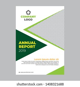 Annual Report Cover design ,vector template brochures, flyers, presentations, leaflet, magazine a4 size. white background - Vector