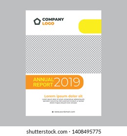 Annual Report Cover Design,vector template, flyers, presentations, leaflet, poster, magazine, annual report, book, booklet , magazine a4 size. white background - Vector