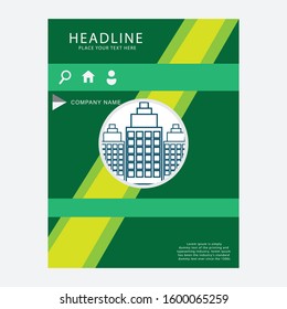 Annual report cover, flyer, presentation, brochure. Front page, book cover layout design