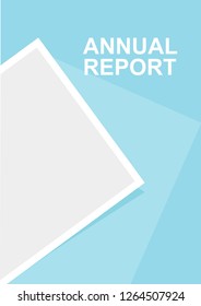 Annual Report Cover. Graphic Design Template. Layout Book. A4 Vector Illustration. Eps 10.
