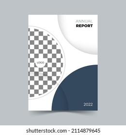 diseño de plantilla de cobertura de informes anuales