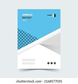 diseño de plantilla de cobertura de informes anuales