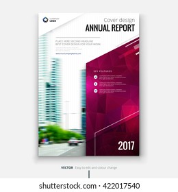 annual report cover template design layout a4 concept