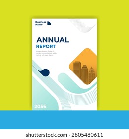 Annual report cover template, modern annual report cover, flayer design, business report cover design, brochure template