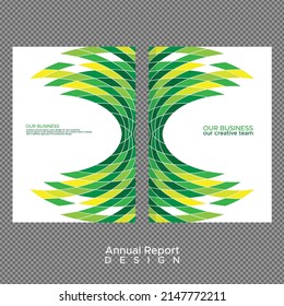 Annual report cover Vector background