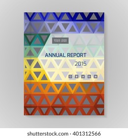 Annual Report Cover vector illustration