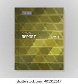 Annual Report Cover vector illustration