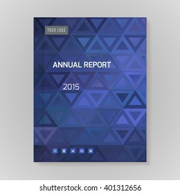 Annual Report Cover vector illustration