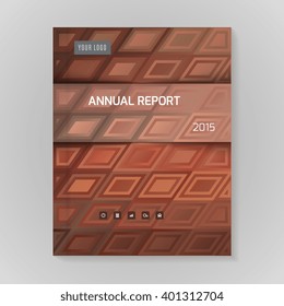 Annual Report Cover vector illustration