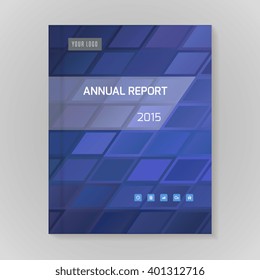 Annual Report Cover vector illustration