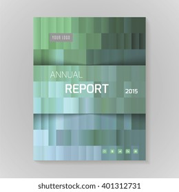 Annual Report Cover vector illustration