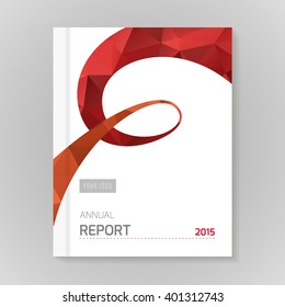 Annual Report Cover vector illustration