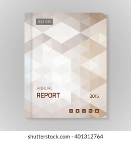 Annual Report Cover vector illustration
