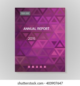 Annual Report Cover vector illustration