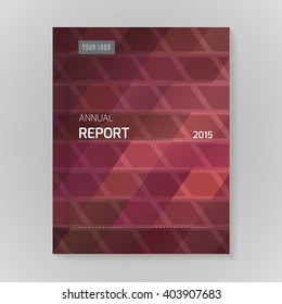 Annual Report Cover vector illustration