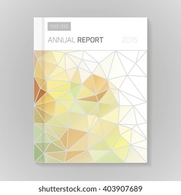 Annual Report Cover vector illustration