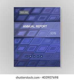 Annual Report Cover vector illustration