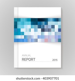 Annual Report Cover vector illustration