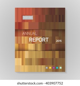 Annual Report Cover vector illustration