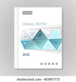 Annual Report Cover vector illustration