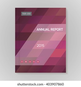 Annual Report Cover vector illustration