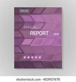 Annual Report Cover vector illustration