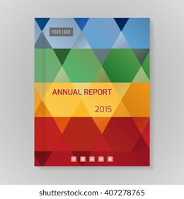 Annual Report Cover vector illustration
