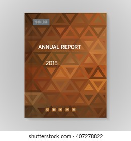 Annual Report Cover vector illustration