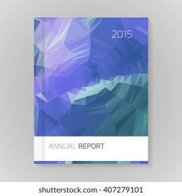 Annual Report Cover vector illustration