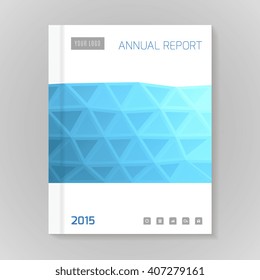 Annual Report Cover vector illustration