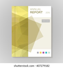 Annual Report Cover vector illustration