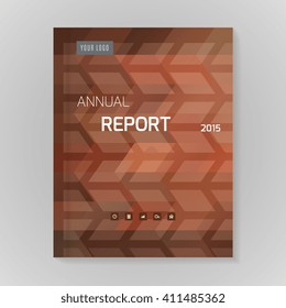 Annual Report Cover vector illustration