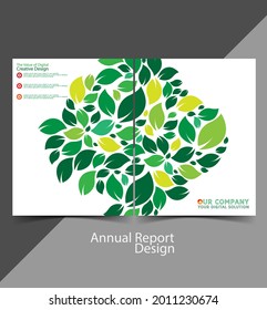 Annual report cover for your Business design